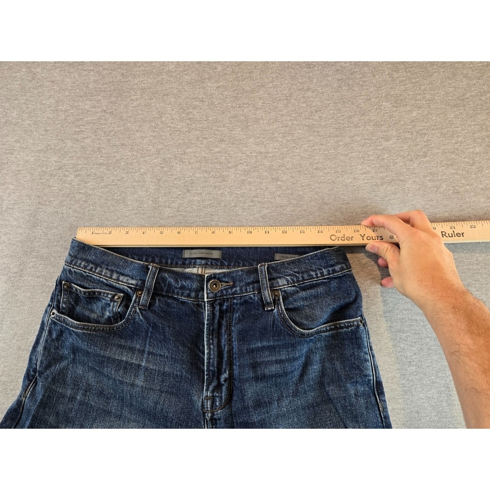 John Varvatos Jeans Mens 30x30 Blue JV 702 Slim Fit Denim Dark Wash 5-Pocket - Picture 9 of 13